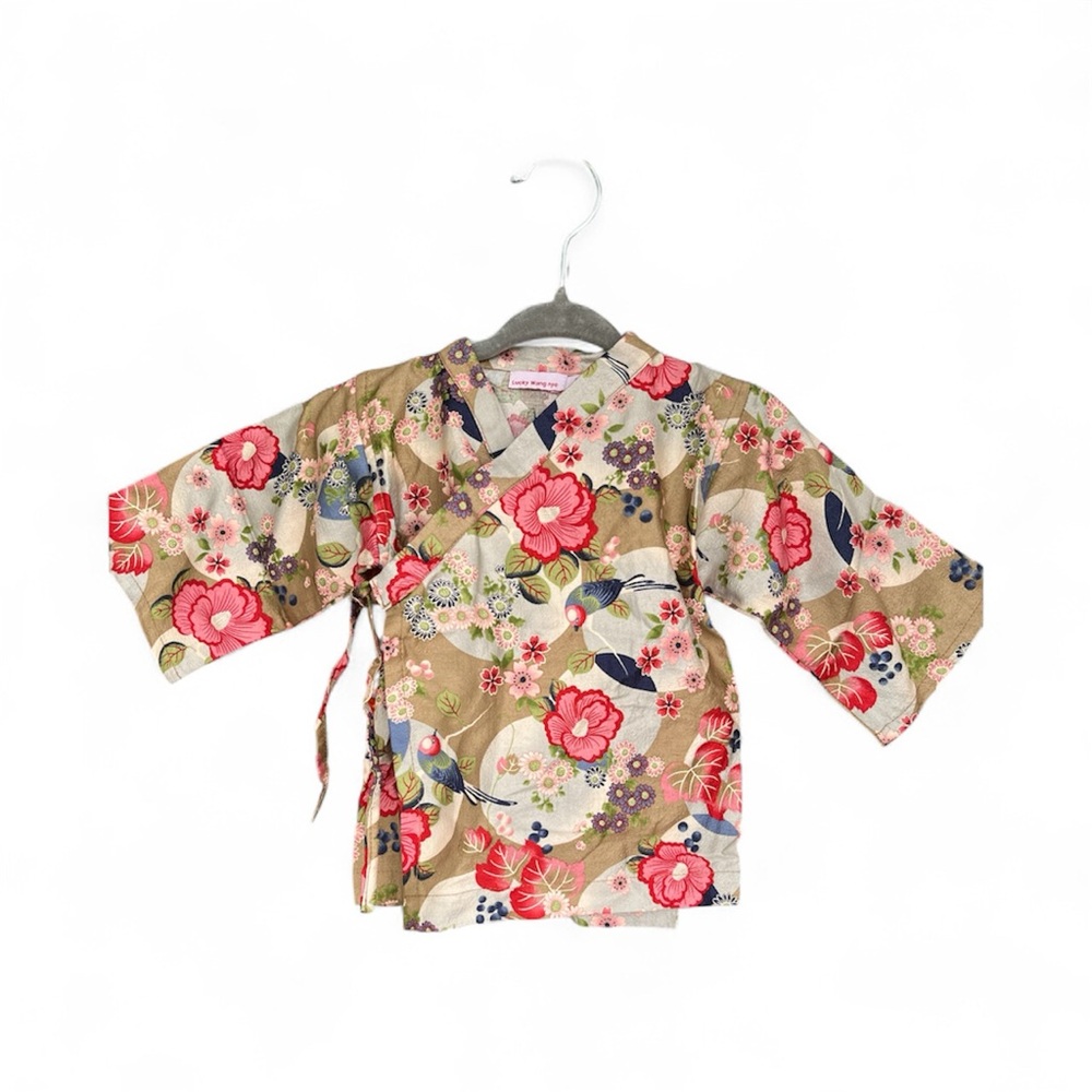 Lucky Wang NYC Floral Kimono-Style Baby 6M